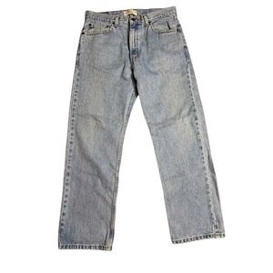 Levi Strauss Signature Regular Fit Light Wash Blue Denim Jeans Mens W34 L30